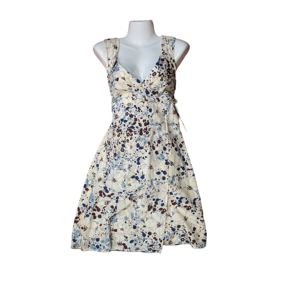 Patagonia  Floral Sleeveless Faux Wrap Amaia Dress Size 6